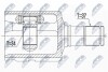 ШАРНІР РІВНИХ КУТОВИХ ШВИДКОСТЕЙ | VW/AUDI/SKODA/SEAT ENG 2.0TDI GOLF VII 2.0GTD 17-, SPORTVAN 16-, T-ROC 18-, SKODA OCTAVIA RS 17-, AUDI A3 17-, Q2 2.0TDI QUATTRO 16-, SEAT LEON 17- /ЛІВ,DSG/ NTY NPWVW082 (фото 1)