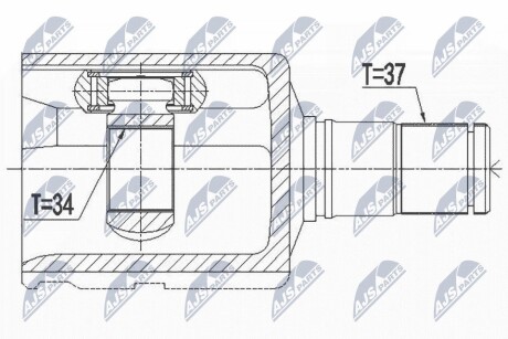 Внутренний шрус vw sportvan 16,5q0407271cr NTY NPWVW082