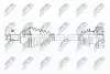 ПІВВІСЬ | VW POLO/FOX 1.4TDI 05-09, FABIA I/II 1.4TDI 05-, ROOMSTER 1.4TDI 06-10, SEAT CORDOBA/IBIZA 1.4TDI 05-09 /ЛІВ/ NTY NPWVW099 (фото 1)