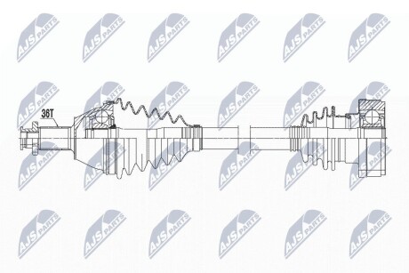 ПІВВІСЬ | VW POLO/FOX 1.4TDI 05-09, FABIA I/II 1.4TDI 05-, ROOMSTER 1.4TDI 06-10, SEAT CORDOBA/IBIZA 1.4TDI 05-09 /ЛІВ/ NTY NPWVW099