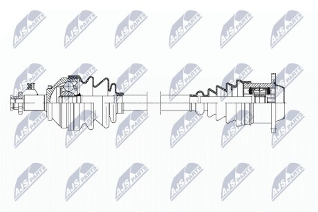 ПІВВІСЬ | VW POLO 1.4TDI,1.9TDI 01-09, SKODA 1.4TDI,1.9TDI FABIA II/II 99-, ROOMSTER 06-, SEAT CORDOBA/IBIZA II 1.4TDI,1.9TDI 02-09 /ПРАВ/ NTY NPWVW147