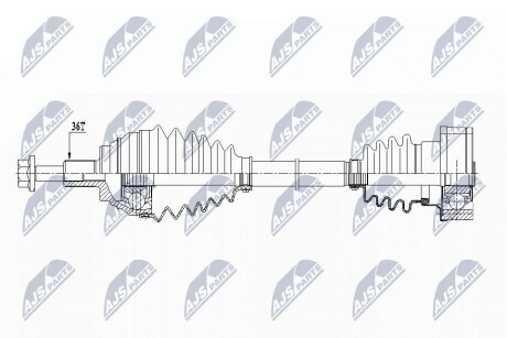 ПІВВІСЬ | VW ENG. 1.6TDI,1.9TDI,2.0TDI,2.0FSI GOLF V,VI,VII 07-, JETTA 05-, PASSAT 05-, TOURAN 03-, SKODA OCTAVIA II,III 04-, SUPERB II 08-, YETI 10-15, AUDI A3 03-, SEAT LEON 05-, TOLEDO II NTY NPWVW151