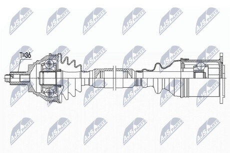 ПІВВІСЬ | VW PASSAT B8 2.0TDI 4MOTION 190KM 14-, ARTEON 17-, SKODA SUPERB III 2.0TDI 4X4 190KM 15-, KAROQ 2.0TDI 4X4 150KM 17-, AUDI Q3 35TDI QUATTRO 150KM/40TDI QUATTRO 190KM 18-, SEAT ATECA 2.0TDI 4DRIVE 190KM 16-, TARRACO 2.0TD NTY NPWVW185