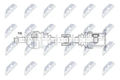 Автозапчасть NTY NPWVW225