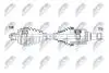 Полуось передняя левая vw id4 20-, id5 21-, skoda enyaq iv 20-, audi q4 e-tron 21-, 1eb407271b NTY NPWVW227 (фото 1)