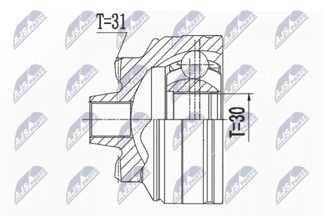 ШАРНІР РІВНИХ КУТОВИХ ШВИДКОСТЕЙ | BMW X1 F48 XDRIVE 14-, X2 F39 XDRIVE 17-, 1 F40 120D XDRIVE 19-, 2 ACTIVE TOURER F45 XDRIVE 14-, 2 GRAN TOURER F46 XDRIVE 14-, 2 GRAN COUPE F44 19-, MINI COUNTRYMAN F60 16-, CLUBMA NTY NPZBM024 (фото 1)