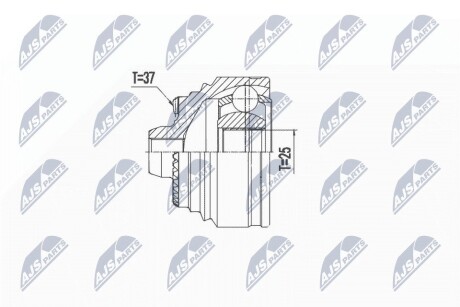 ШАРНІР РІВНИХ КУТОВИХ ШВИДКОСТЕЙ | BMW XDRIVE G30/F90/F91 520D,520D MH,530D,530 E PLUG IN HYBRID,530I,540D,540I,M550D, M550I 16-, GRAN TURISMO G32 620D MH,630I,630D,640I 19-, 730D,740LI,740D,740LD,750I,750LI,745 LE NTY NPZBM027