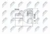 ШАРНІР РІВНИХ КУТОВИХ ШВИДКОСТЕЙ | FORD FOCUS II 1.6TDCI 04-,C-MAX 1.6TDCI 03-, VOLVO V50 04- NTY NPZFR027 (фото 1)