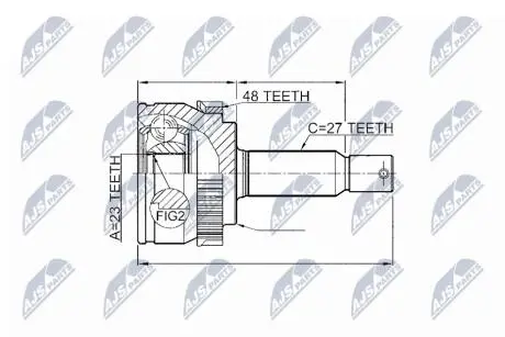 Наружный шрус hyundai tucson 0410,495082ec00 NTY NPZHY547
