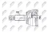 Шарнир равных угловых скоростей 24/60mm/27 l=152mm kia ceed, hyundai i30, 49525-g5000 NTY NPZKA369 (фото 1)