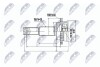 ШАРНІР РІВНИХ КУТОВИХ ШВИДКОСТЕЙ | NISSAN X-TRAIL T30 01-/ЗАД/, MURANO 02-14 /ЗАД, ATM/ NTY NPZNS067 (фото 1)