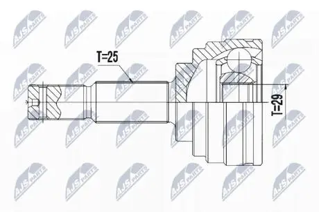 Наружный шрус nissan micra k13 10-/ куб 03-,39211-3u000 NTY NPZNS093