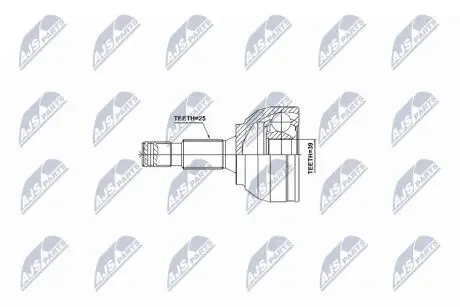 ШРКШ зовн. 25x39x58,4 CITROEN BERLINGO MULTISPACE, C4 GRAND PICASSO II, DS4, DS5 PEUGEOT 3008, 307, 308, 5008, RCZ 1.6-2.0DH 03.02- NTY NPZPE028