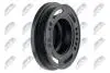 ШКІВ ВАЛУ | OPEL ASTRA G 1.6 00-, ASTRA H 1.6,1.6T,1.8 05-, VECTRA C 1.6/1.8 03-, SIGNUM 1.8 03-,ZAFIRA 1.6/1.8 05-, CORSA D 1.6 07-, MERIVA 1.6 06-, FIAT CROMA 1.8 05-, STILO 1.6 05-, ALFA ROMEO 159 1.8 07- NTY RKPPL020 (фото 1)