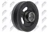ШКІВ ВАЛУ | TOYOTA ENG.1KDFTV/2KDFTV 2.5TDI/3.0TDI LANDCRUISER J9 99-02, J12 02-, HI-LUX 01-12, HI-ACE 01-11 NTY RKPTY022 (фото 1)