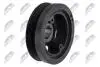 ШКІВ ВАЛУ | TOYOTA ENG.1KDFTV/2KDFTV 2.5D-4D/3.0D-4D HI-ACE KLH12/18/22/28 01-11, HI-LUX KUN15/25/26 05-11-, LAND CRUISER J120/150 04-09- NTY RKPTY027 (фото 1)