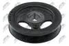 ШКІВ ВАЛУ | TOYOTA ENG.1ADFTV 2.0D-4D AVENSIS T25/27 06-08-, AURIS E15 06-, RAV-4 05-12-, COROLLA E15 2.0D4D 06-07, COROLLA VERSO 04- NTY RKPTY037 (фото 3)