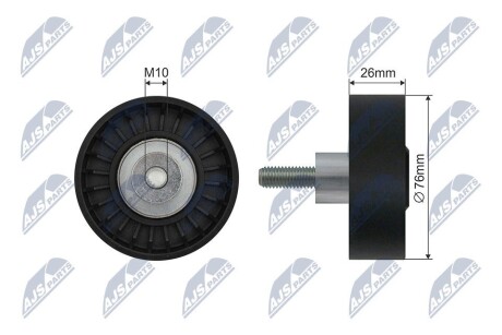 РОЛИК РУЧЕЙКОВОГО РЕМЕНЯ | BMW 5, 7 (E60, E65, E66, E67), X3 (E83) 2.0-3.0 01-10 NTY RNKBM058