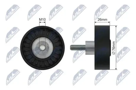 РОЛИК РУЧЕЙКОВОГО РЕМЕНЯ | BMW 5, 7 (E60, E65, E66, E67), X3 (E83) 2.0-3.0 01-10 NTY RNKBM058