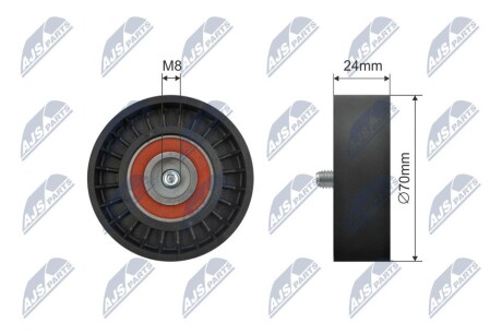 РОЛИК РУЧЕЙКОВОГО РЕМЕНЯ | DODGE AVENGER, CALIBER, JEEP COMPASS, PATRIOT 2.0 CRD 06- NTY RNKCH057 (фото 1)