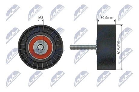 РОЛИК РУЧЕЙКОВОГО РЕМЕНЯ | FORD MAVERICK 04-, MONDEO III/IV 00-, TRANSIT 06-14 NTY RNKFR059