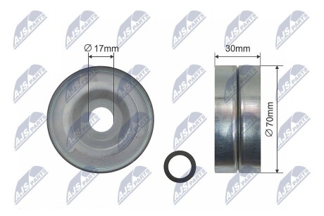 РОЛИК РУЧЕЙКОВОГО РЕМЕНЯ | HONDA ACCORD VIII, CIVIC VIII, CR-V III, FR-V 1.8/2.0 09.05- NTY RNKHD015