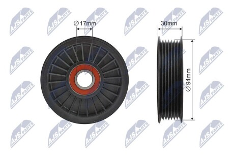 РОЛИК РУЧЕЙКОВОГО РЕМЕНЯ | LAND RANGE ROVER II (P38A) 94-02 NTY RNKHD031
