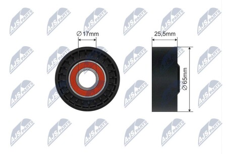РОЛИК РУЧЕЙКОВОГО РЕМЕНЯ | MERCEDES C-CLASS (W204), E-CLASS (W212), GLK (X204) 2.2, JEEP COMPASS 2.2CRDI 10- NTY RNKME053