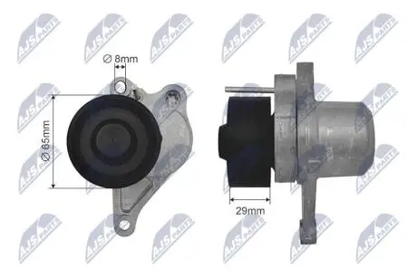 НАТЯЖНИК РЕМЕНЯ ПОТІЧНОВОГО | NISSAN QASHQAI 07-13, X-TRAIL 07-13, NV400 11->, PRIMASTAR 06->, OPEL MOVANO/VIVARO 06->, RENAULT ESPACE IV 06->, LAGUNA II/III 01->, MEGANE II/III 03->, SCENIC II/III 05->,TRAFIC/MASTER 06-> NTY RNKNS036