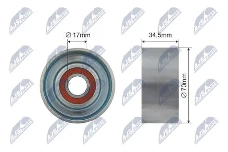 РОЛИК РУЧЕЙКОВОГО РЕМЕНЯ | NISSAN ALTIMA, MAXIMA VII, MURANO II, QUEST, TEANA II 2.5/3.5 10.06- NTY RNKNS038
