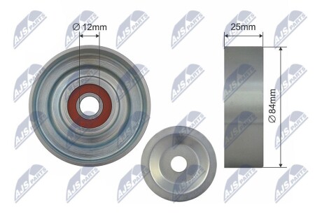 РОЛИК РУЧЕЙКОВОГО РЕМЕНЯ | NISSAN ALMERA II, ALMERA TINO, MAXIMA / MAXIMA QX IV, PRIMERA 1.5/1.8/2.5 02.95-11.06 NTY RNKNS041