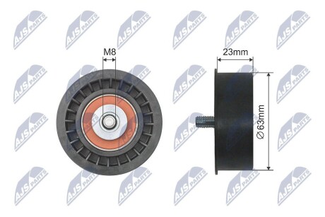 РОЛИК РУЧЕЙКОВОГО РЕМЕНЯ | CHEVROLET CORSA, LACETTI, NUBIRA, OPEL ASTRA F, ASTRA F CLASSIC, ASTRA G, ASTRA G CLASSIC, ASTRA G CLASSIC CARAVAN, ASTRA H, ASTRA H GTC, COMBO 1.4-1.8 03.93- NTY RNKPL019