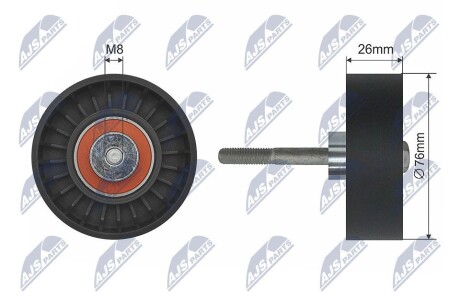 РОЛИК РУЧЕЙКОВОГО РЕМЕНЯ | VOLVO 850, S70, S80 I, V70 I 2.5D 08.95-07.06 NTY RNKVV002