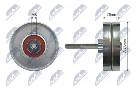 РОЛИК РУЧЕЙКОВОГО РЕМЕНЯ | VOLVO 850, S70, S80 I, V70 I 2.5D 08.95-07.06 NTY RNKVV012