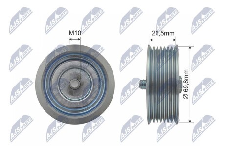 РОЛИК РУЧЕЙКОВОГО РЕМЕНЯ | INFINITI FX35/FX37/FX50 08-14, G37 07-13, NISSAN PATROL Y62 10-, PATHFINDER 04-13 NTY RRKNS005