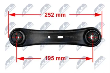 ВАЖЕЛЬ ПІДВІСКИ ЗАД. | FORD MONDEO IV 07-, GALAXY 06- /НИЗ Л/П/ DЈ. CAЈKOWITA 252MM. NTY ZWTFR012