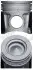 Поршень STD NURAL 87-121900-00 (фото 1)