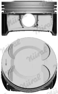 Поршень (79,5+0.5мм) Chevrolet - F16D4,LDE / Opel A16XER,B16XER,Z16XER NURAL 8743530700