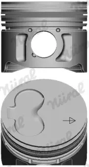 Поршень Audi/VW 80.50 1.9D/2.4D AAB/1X/1Y NURAL 87-990111-40