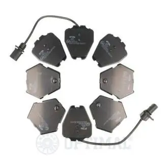 Гальмівні колодки, дискове гальмо (набір) Optimal 12158 (фото 1)