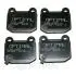 Колодки гальмівні (передні) Mitsubishi Lancer 95-13/Subaru Forester 12-/Impreza/Infiniti G III 99- Optimal BP12265 (фото 1)