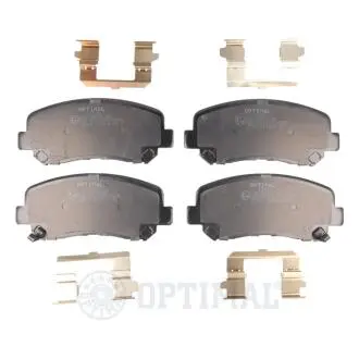 Колодки гальмівні (передні) Mazda CX-5 11- (Akebono) (з аксесуарами) Optimal BP12590