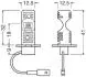 Комплект ламп (2шт.) LED H3 8W 12V PK22S 6500К OSRAM 64151DWESYHCB (фото 3)
