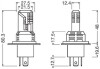 Комплект ламп (2шт.) LED H4/H19 19W 12V P43t 6500К OSRAM 64193DWESYHCB (фото 3)