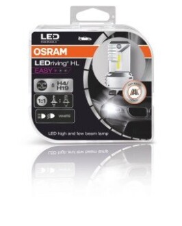 Комплект ламп (2шт.) LED H4/H19 19W 12V P43t 6500К OSRAM 64193DWESYHCB