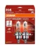 Лампа (Набір 2шт) H4 12В 60/55Вт P43T (EN) up to 130m light beam до 100% більшої яскравості Night Breaker Silver OSRAM 64193NBS2HB (фото 1)