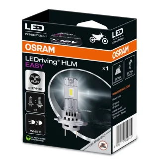 LED лампочка (упаковка-блістер 1шт) LED 12В 16Вт PX26D/PY26D-1 без гомологічного сертифікату для мотоциклів LEDriving HL EASY, Білий 6500K OSRAM 64210DWESY1HB