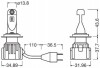 Комплект ламп LED H7/H18 12V 21W LEDriving HL Intense 6000K/2000lm OSRAM 64210DWINT-2HFB (фото 3)