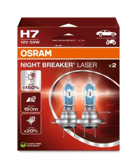 Лампа H7 12V 55W PX26D NIGHT BREAKER LASER +150% OSRAM 64210NL-2HB