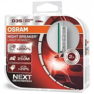 Автолампа Xenarc Night Breaker Laser D3S PK32d-5 35 W прозрачная OSRAM 66340XNLHCB (фото 1)